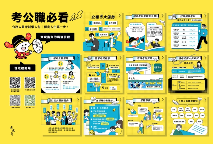 【轉知】 考選部「公務人員考試懶人包」圖片